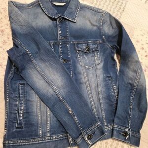 Jack and Jones Stylish Blue Denim Jacket